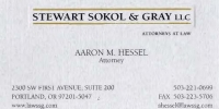 Stewart Sokol & Gray, LLC - Aaron